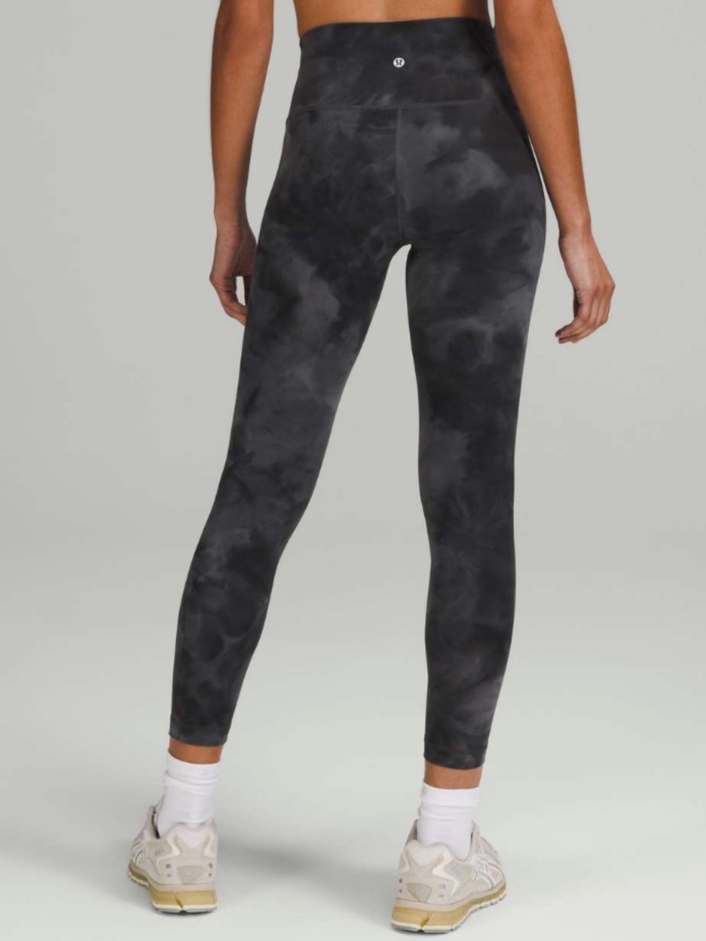 Lululemon Wunder Train High Rise Leggings 25" Diamond Dye Grey Size 8